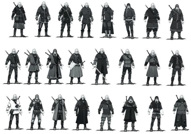 Armor iterations Witcher 3.jpg